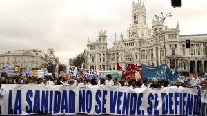 No a la privatización de la sanidad pública